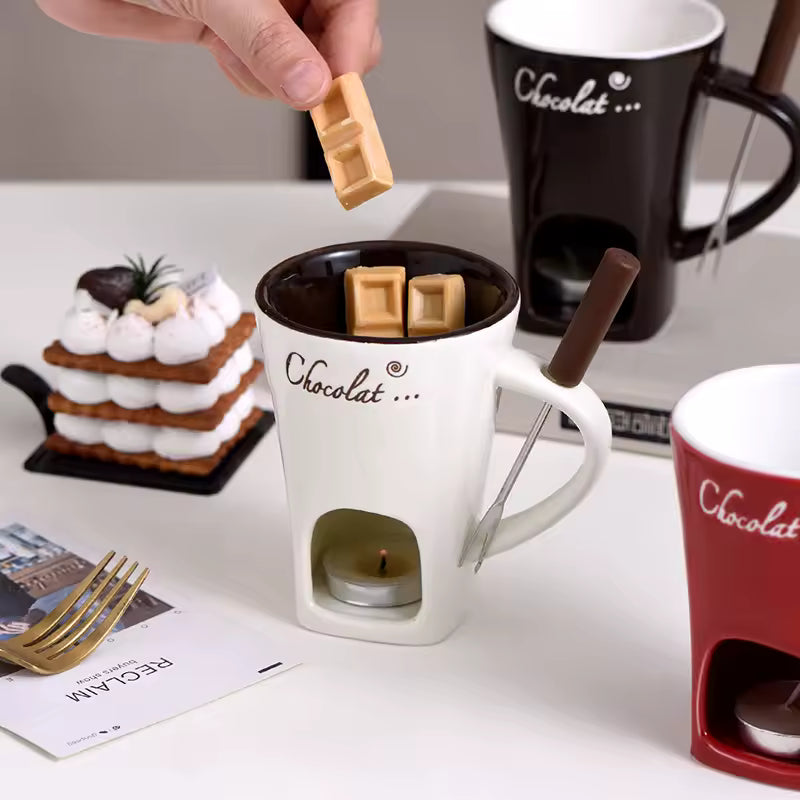 Fondue Pot for Melt-Your-Own Chocolate