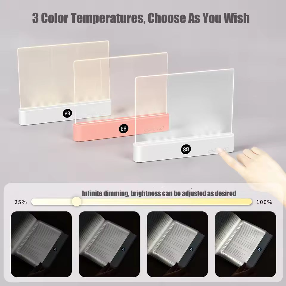 LED Book Reading Light Panel