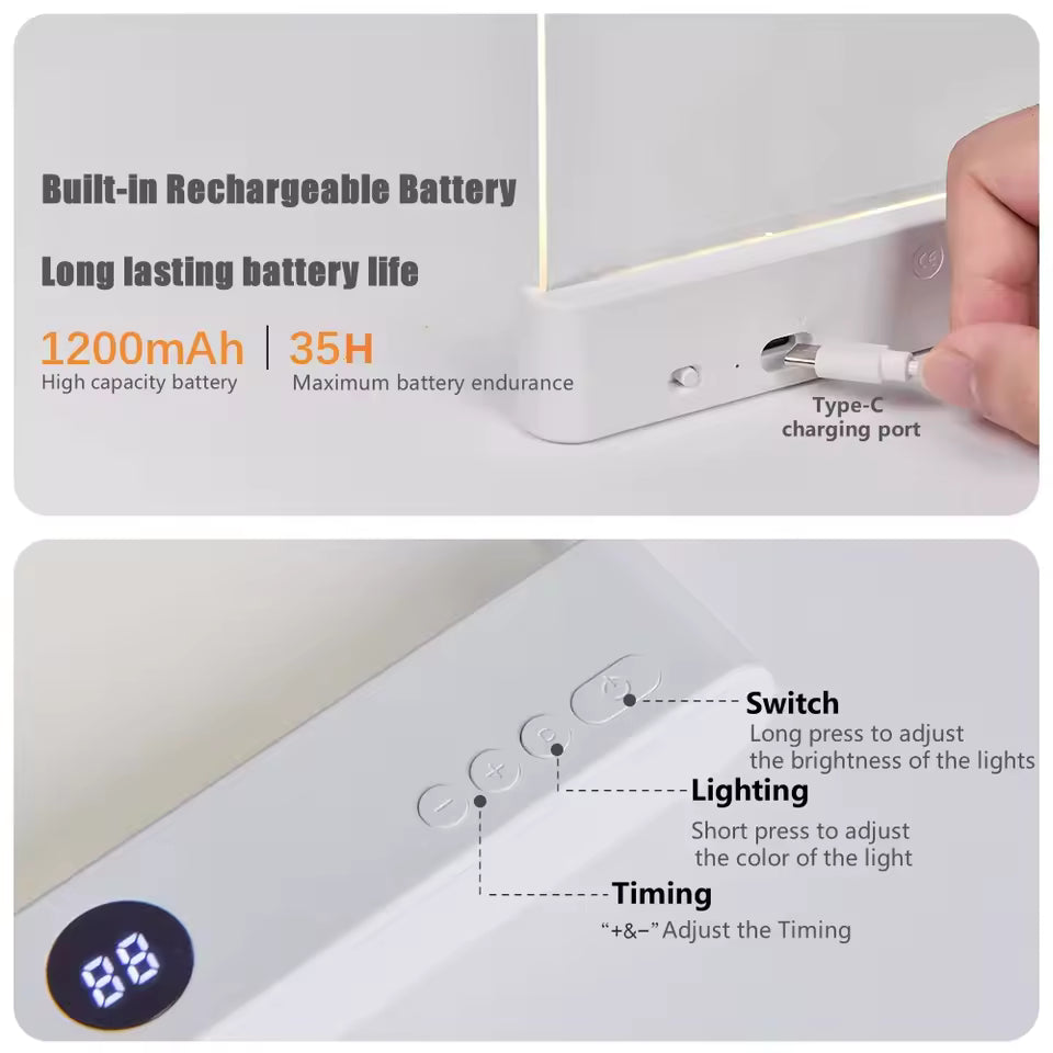 LED Book Reading Light Panel